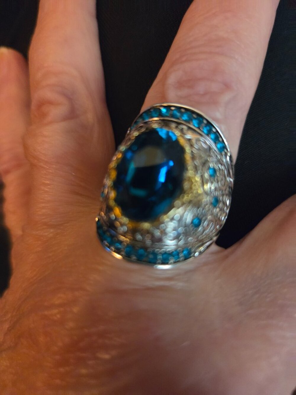 Bohemian Style Ring Size 9.